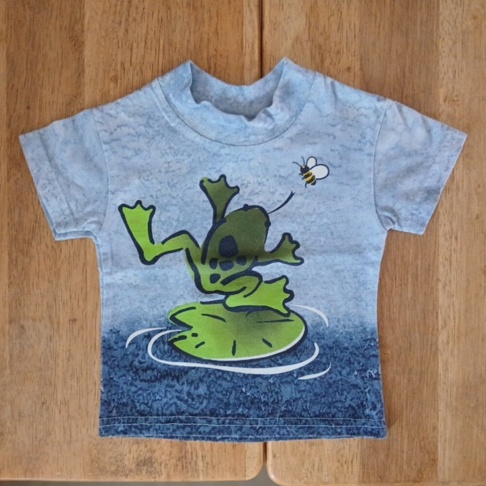 SMALL STEPS multi color S/S tee sz 12 mos. baby boy